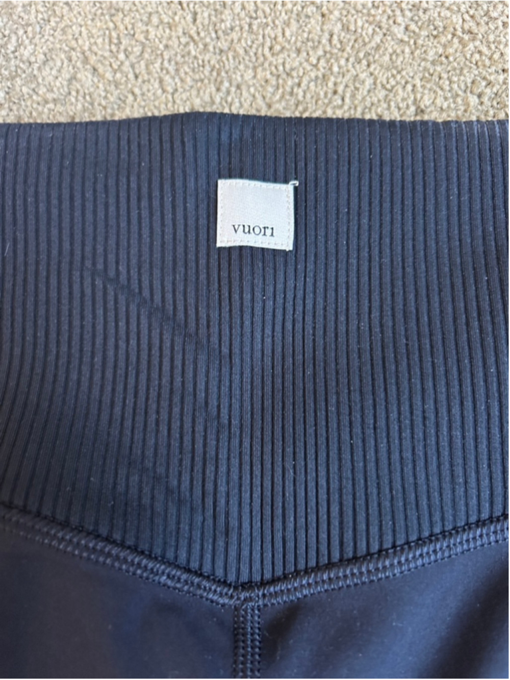 Women's Vuori Rib Studio Short in Black, Size XS - Picture 8 of 10